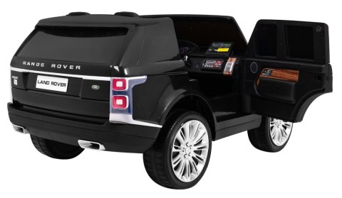 Range Rover HSE 2-osobowe Autko dla dzieci Czarny + Pilot + 5-pkt pasy + Panel audio + LED