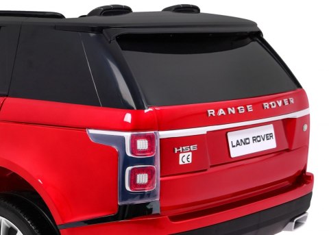 Range Rover HSE Lakierowane Autko dla 2 dzieci Czerwony + Pilot + 5-pkt pasy + Panel audio + LED
