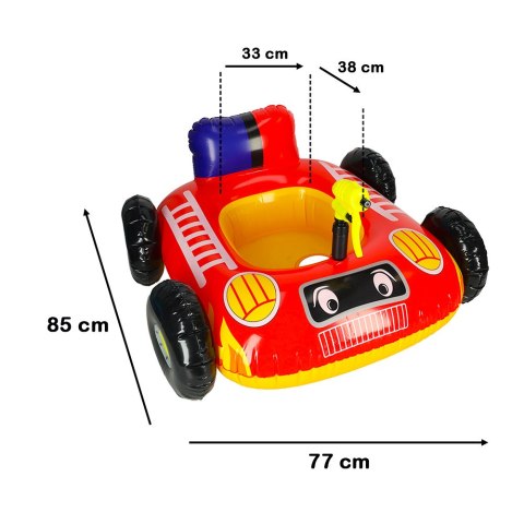 Kółko do pływania dla niemowląt koło pontonik dla dzieci dmuchany z siedziskiem samochód broń wodna 77x85cm max 22kg 3lata Kik Sp. z o. o. Sp. k.