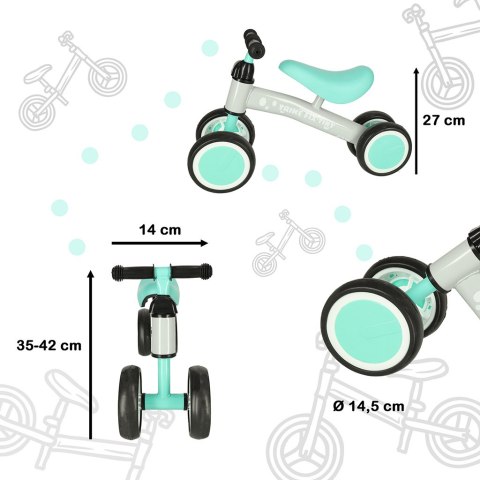 Rowerek Trike Fix Tiny czterokołowy biegowy Miętowy