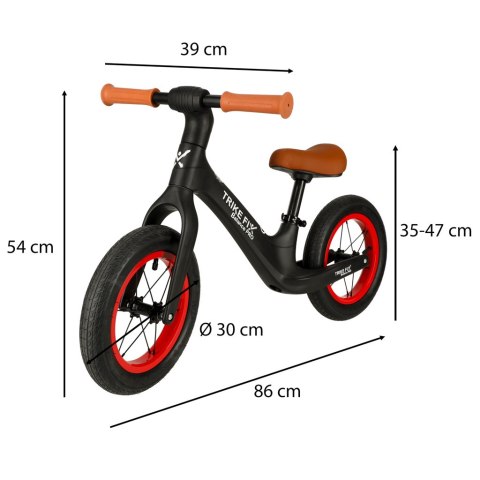 Rowerek biegowy Trike Fix Balance PRO Czarny