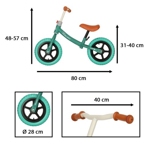 Rowerek biegowy Trike Fix Balance ultra lekki 1,8kg Turkusowy