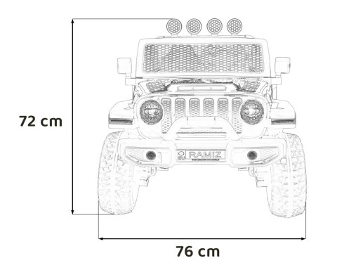 Pojazd OFF-ROAD 3.0 Czarny