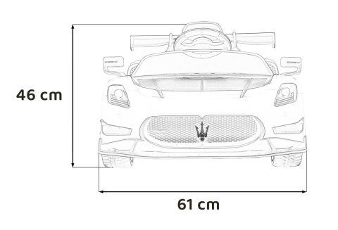 Maserati MC20 GT2 Autko na akumulator dla dzieci Żółty