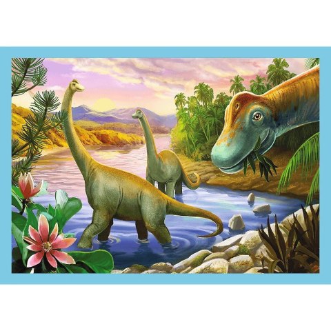 Puzzle 4w1 Wyjątkowe dinozaury Trefl