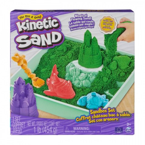 Zestaw KINETIC SAND - Piaskownica zielony Spin Master