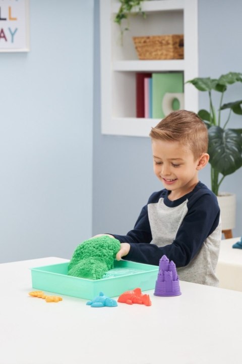 Zestaw KINETIC SAND - Piaskownica zielony Spin Master