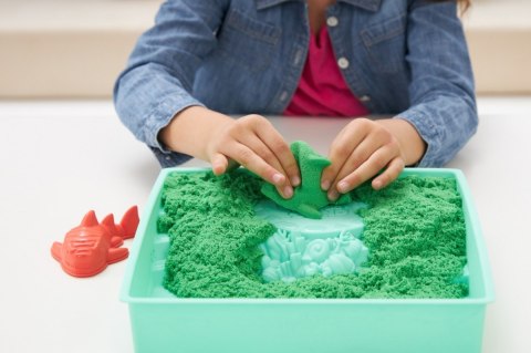 Zestaw KINETIC SAND - Piaskownica zielony Spin Master