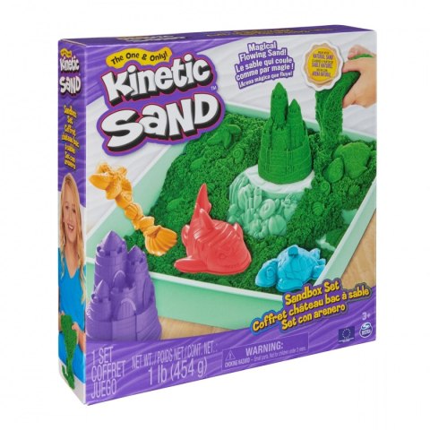 Zestaw KINETIC SAND - Piaskownica zielony Spin Master