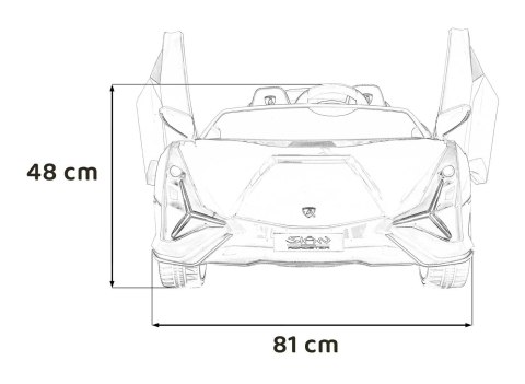 Pojazd Lamborghini SIAN Czerwony