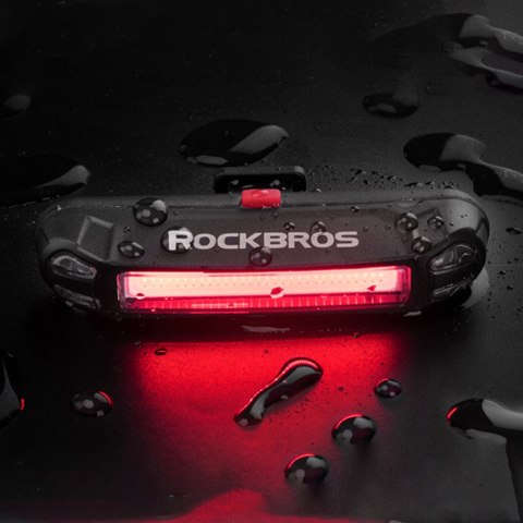 Lampka rowerowa tylna pod siodełko czerwona wodoodporna USB-A ROCKBROS