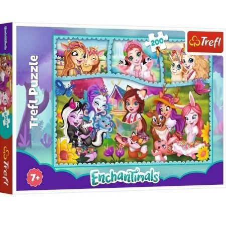 Puzzle 200 elementów Niezwykły świat Enchantimals Trefl