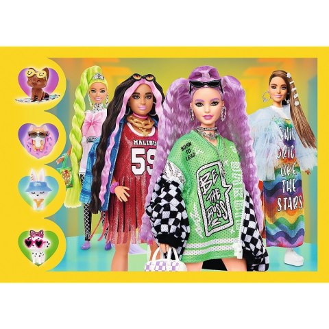 Puzzle 4w1 Barbie wesoły świat Trefl