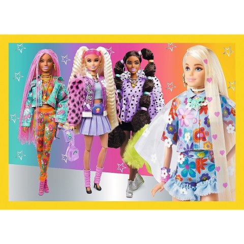 Puzzle 4w1 Barbie wesoły świat Trefl