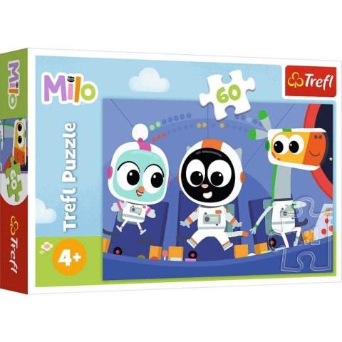 Puzzle 60 elementów Czas poznać Milo Kotek Milo Trefl