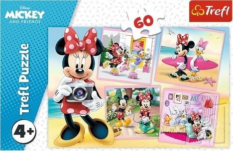 Puzzle 60 elementów Urocza Minnie Trefl