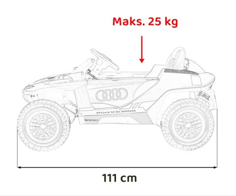 Audi RSQ E-TRON Auto na akumulator dla dzieci Szary