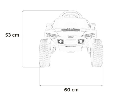 Audi RSQ E-TRON Auto na akumulator dla dzieci Szary