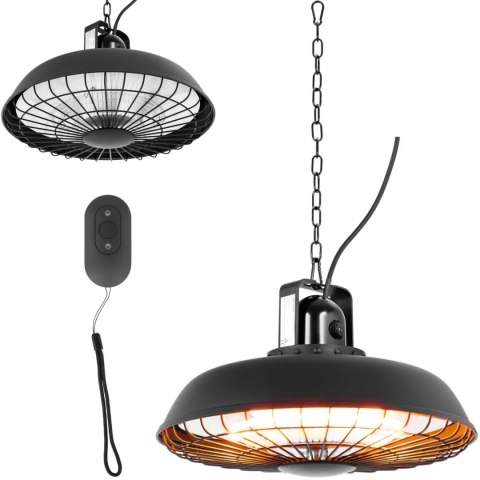 Lampa grzewcza tarasowa na podczerwień wisząca z pilotem 600/1200/1800 W UNIPRODO