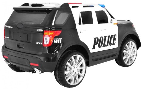 Auto SUV Police na akumulator dla dzieci + Syreny + Światła + Megafon + Pilot + Wolny Start + EVA + Naklejki