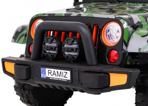 Auto Terenowe Full Time 4WD dla dzieci Lakier Moro + Napęd 4x4 + Pilot + Audio LED + Schowek