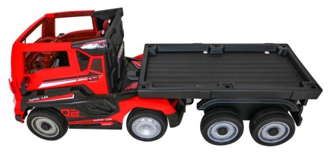 Ciężarówka Super Truck z Naczepą dla dzieci + Pilot + Wolny Start + Koła EVA + Audio Światła
