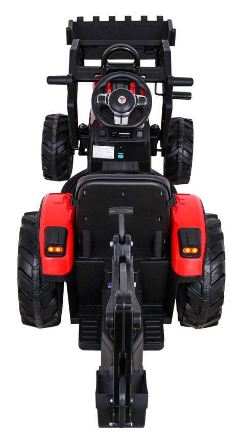 Pojazd Traktor Z Przyczepą 720-T Czerwony