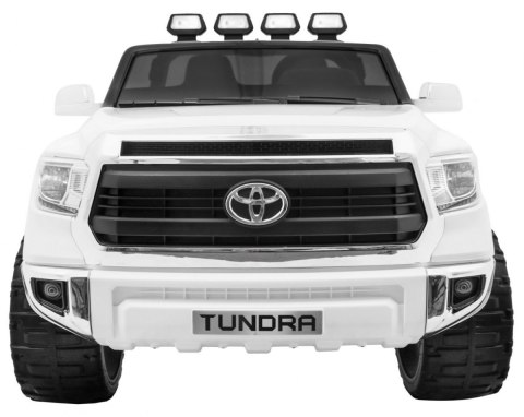 Toyota Tundra XXL dla dzieci Biały + Pilot + Bagażnik + LED + Audio + EVA + Wolny Start