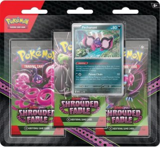 Karty Shrouded Fable 3pak Blister Pecharunt Pokemon TCG