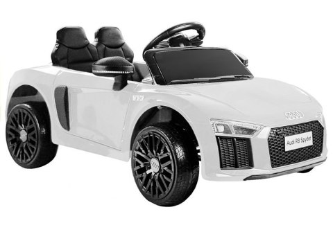 Auto na Akumulator Audi R8 Spyder Biały LEAN CARS