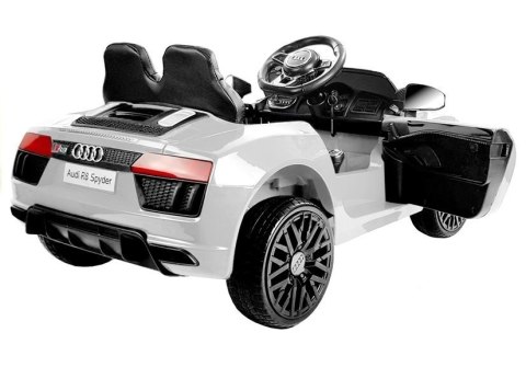 Auto na Akumulator Audi R8 Spyder Biały LEAN CARS