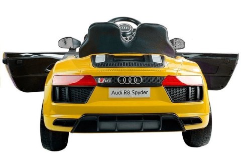 Auto na Akumulator Audi R8 Spyder Żółty LEAN CARS