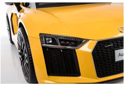 Auto na Akumulator Audi R8 Spyder Żółty Lakierowany LEAN CARS