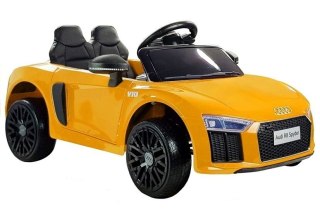 Auto na Akumulator Audi R8 Spyder Żółty Lakierowany LEAN CARS