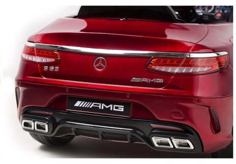 Auto na Akumulator Mercedes S63 Czerwony Lakier LEAN CARS