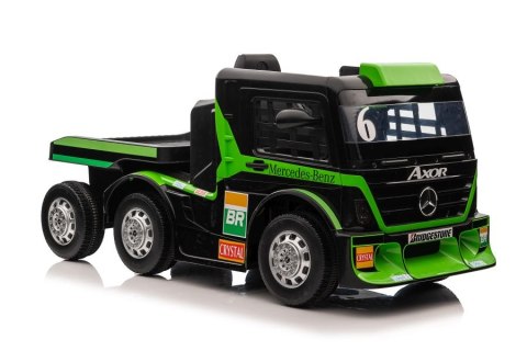 Auto Na Akumulator Mercedes + Naczepa XMX622B Zielony LCD LEAN CARS