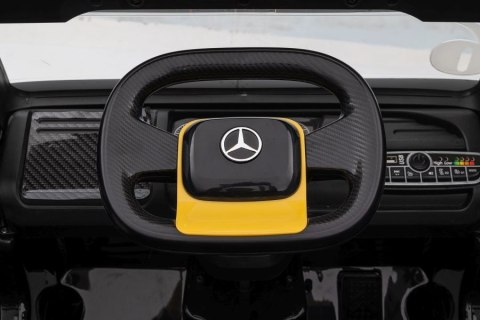 Auto Na Akumulator Mercedes + Naczepa XMX622B Zółty LCD LEAN CARS