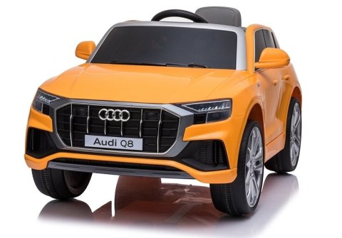 Auto na Akumulator Audi Q8 JJ2066 Żółty Lakierowany LEAN CARS