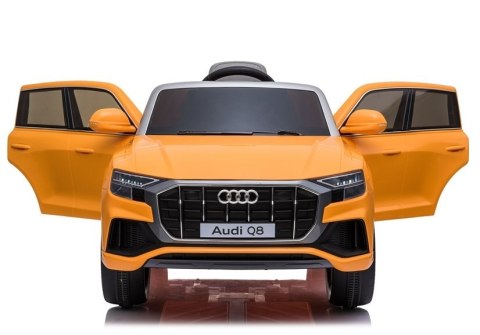 Auto na Akumulator Audi Q8 JJ2066 Żółty Lakierowany LEAN CARS