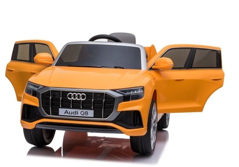 Auto na Akumulator Audi Q8 JJ2066 Żółty Lakierowany LEAN CARS