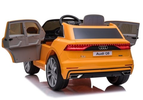 Auto na Akumulator Audi Q8 JJ2066 Żółty Lakierowany LEAN CARS