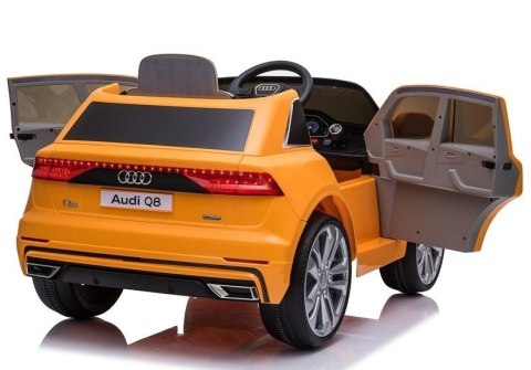 Auto na Akumulator Audi Q8 JJ2066 Żółty Lakierowany LEAN CARS