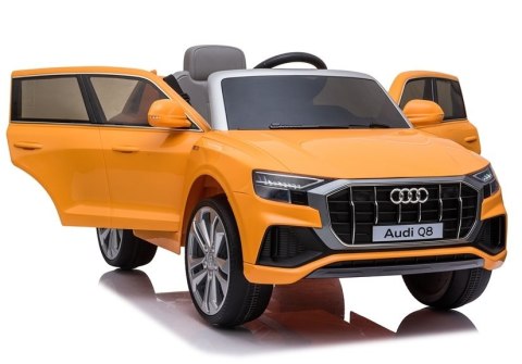 Auto na Akumulator Audi Q8 JJ2066 Żółty Lakierowany LEAN CARS