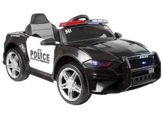 Auto na Akumulator BBH0007 Policja Czarny LEAN CARS