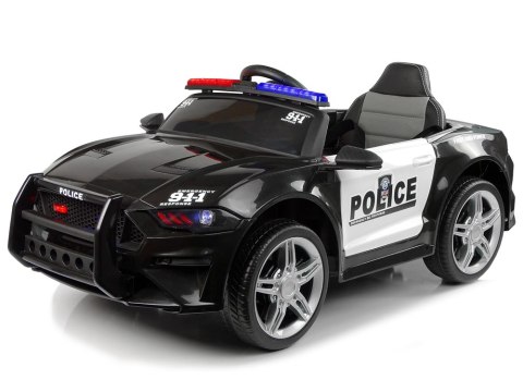 Auto na Akumulator BBH0007 Policja Czarny LEAN CARS