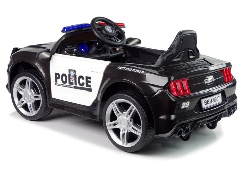 Auto na Akumulator BBH0007 Policja Czarny LEAN CARS