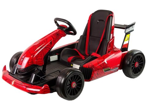 Gokart Na Akumulator XMX619 Czerwony Lakierowany Spider LEAN CARS