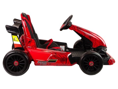 Gokart Na Akumulator XMX619 Czerwony Lakierowany Spider LEAN CARS