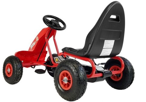 Gokart na Pedały A-18 Czerwony LEAN Toys