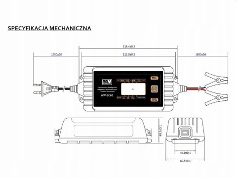 Inteligentna Ładowarka akumulatorowa 12V / 24V MW-SC6B LEAN CARS